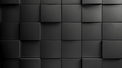 Black Square Tiled Background. Generative AI.