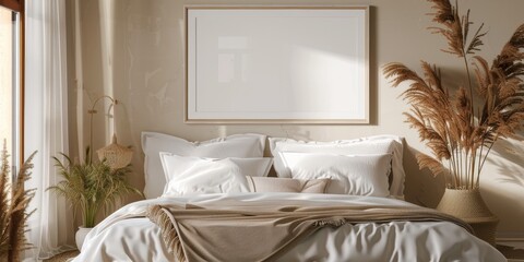 The bedroom is furnished with a bed, a nightstand, and a dresser