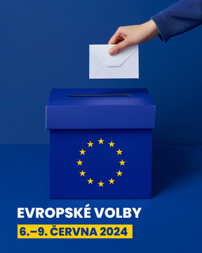 European Elections 2024 Social Media Poster Template Advertisement Campaign Image CZECK 