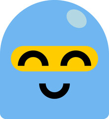 Robot Head Cartoon Element