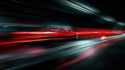 Crimson Velocity on Midnight Drive