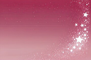 Pink background with white stars scattered all over it