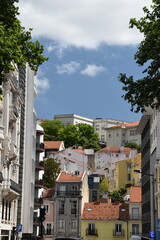 Naklejka premium Lisbon Portugal with incredible buildings and landmarks. 