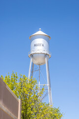 The water tower in Marfa, Texas USA