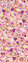 Seamless Abstract floral ethnic trendy fashion pattern. Beautiful geometric and tie dye batik digital print pattern for textile.