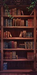 A book shelf background