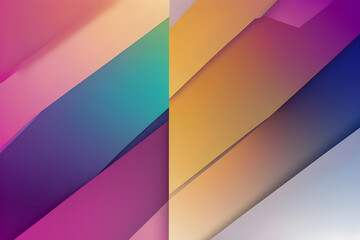Vibrant Abstract Artistry - Multicolored Diagonal Stripes Pattern with Gradient Transition and Light Effects