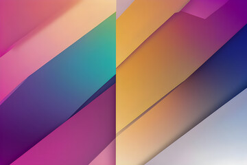 Obraz premium Vibrant Abstract Artistry - Multicolored Diagonal Stripes Pattern with Gradient Transition and Light Effects