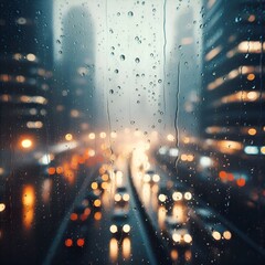 rain in the city