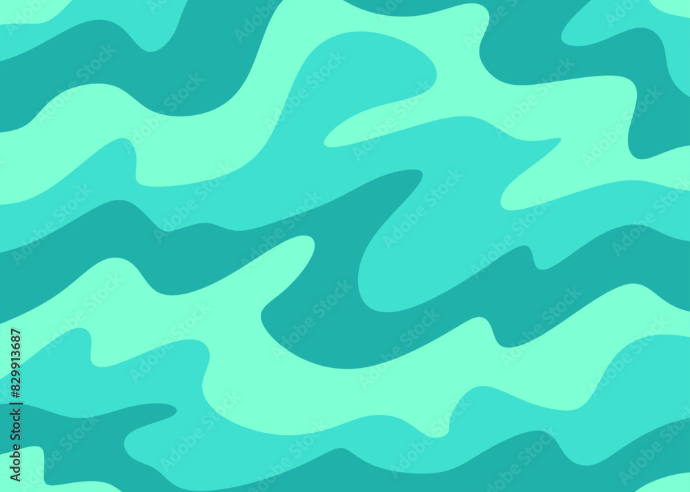 Poster Abstract background with gradient wavy lines pattern