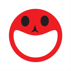 red smiley face