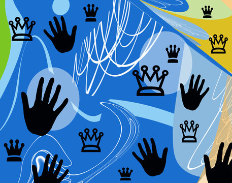 sfondo blu con decorazione 