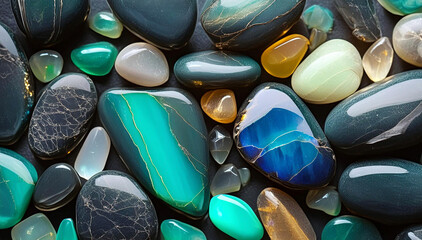 Fototapeta premium Kamień ozdobny szlachetny , dekoracyjne tło, tekstura