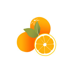 orange icon vector logo design