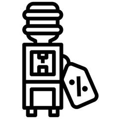 WATER DISPENSER,water tank,dispenser,water,drink,percentage,sale.svg