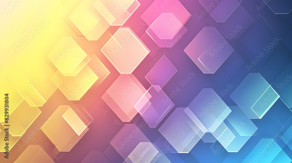 Poster dynamic trendy simple color gradient abstract background with hexagon texture effects gradient backg