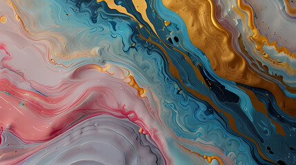 Abstract background with fluid marble textures