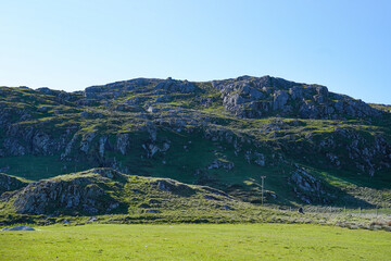 View over Dun I, the highest point of the isle of Iona. Iona is a small island of the Inner...