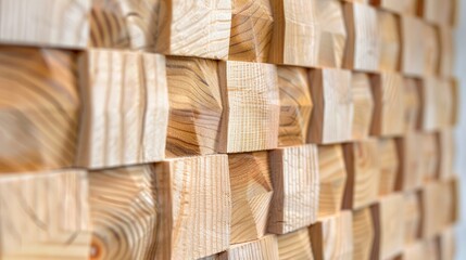 Textured and detailed edge glued larch wood panel
