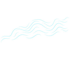 Illustration of Cold Wind Blowing