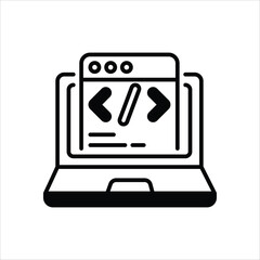 Coding vector icon