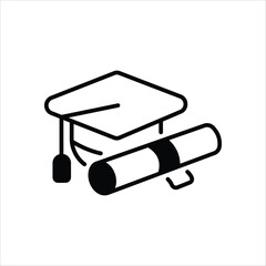 Graduation Hat vector icon