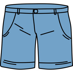 Men Short Pants Illustration