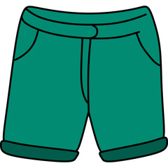 Men Short Pants Illustration