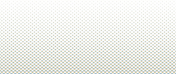 Blended  doodle pride heart on white for pattern and background, halftone effect, PRIDE month  background