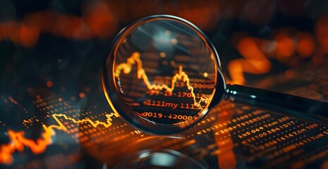 Digital Sphere Reflecting Financial Data Analysis and Investment Planning
