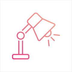Table Lamp vector icon