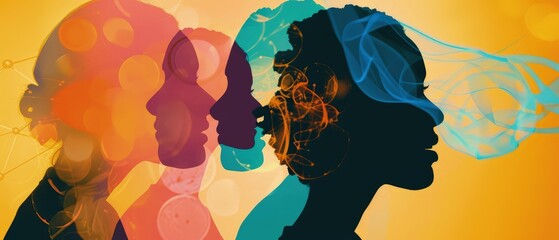 advertisements promoting mental health hotlines, support groups, and therapy services, encouraging individuals to seek help and break the stigma surrounding mental illness