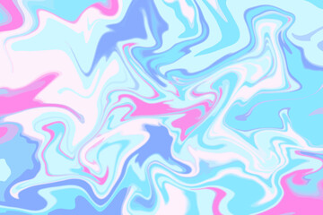 Blue And Pink Marble Ink Texture Abstract Background. Summer And Spring Banner. Vector Illustration. Wallpaper. Banner