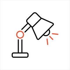 Table Lamp vector icon