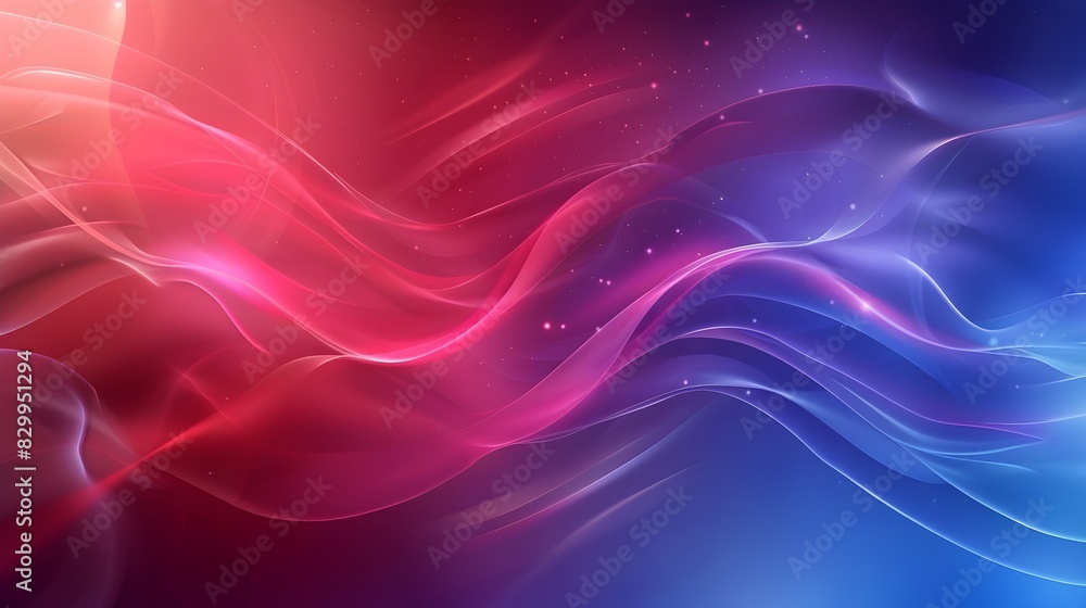 Aufkleber vibrant and dynamic abstract waves of light and color flowing through a captivating digital landscap