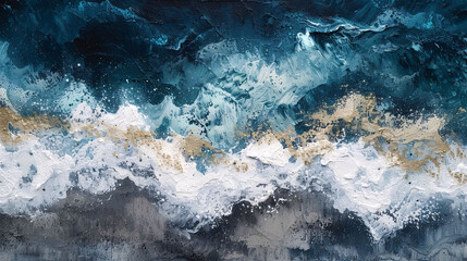 Textured Abstract Ocean Waves