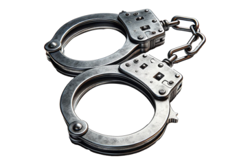 handcuffs isolated on a white background