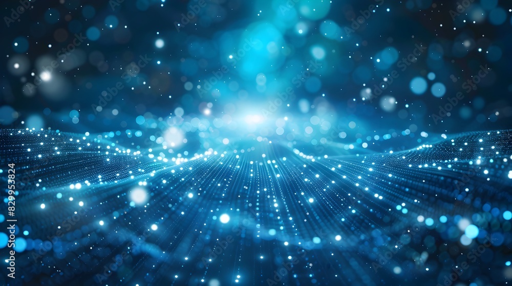 Poster mesmerizing celestial glow shimmering cosmic energy backdrop for digital art tech design and futuris