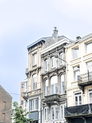 Street view of Verviers in Belgium
