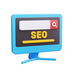 seo 3d render icon