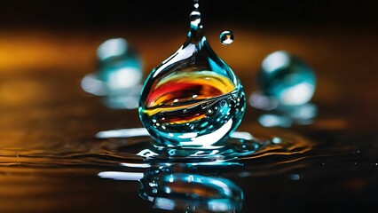 Close up of a water drops