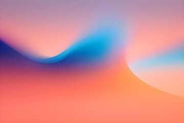 Blurred color gradient orange pink blue grainy color gradient background, abstract backdrop banner poster card wallpaper website header design	