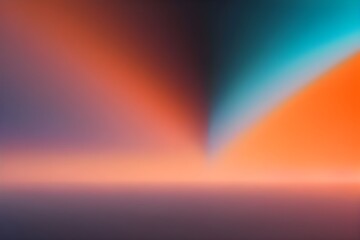 Obraz premium Blurred color gradient orange pink blue grainy color gradient background, abstract backdrop banner poster card wallpaper website header design 