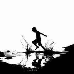 Ethereal Wanderer: A Dreamlike Journey Across the Ripples of Reality