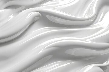 Luxurious White Cream Waves, Abstract Elegance