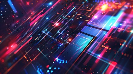 Fototapeta premium Futuristic Vibes Cyber Monday Background Design