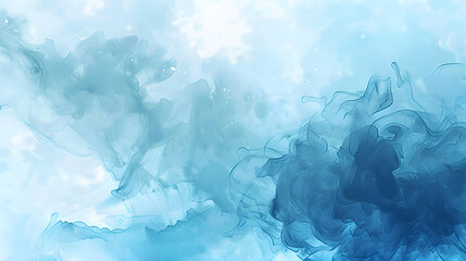 Fototapeta premium Gradient abstract background blue, sky, ice, ink, with background. Generative AI.