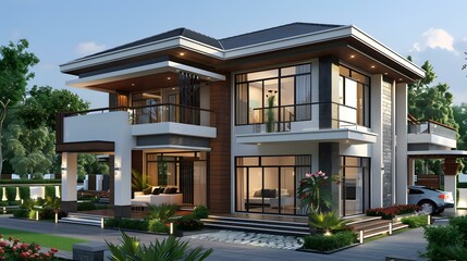 A modern style villa