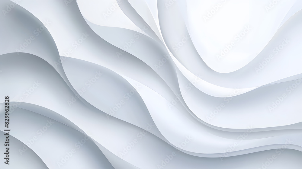Poster grey white abstract background paper shine and layer element vector for presentation design. generat