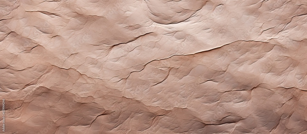 Poster the background resembles crumpled grey brown wrapping paper with a texture that imitates the creases